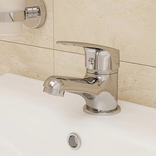 Смеситель для раковины с коротким изливом Milardo Simp SIMSB00M01, однорычажный, хром фото