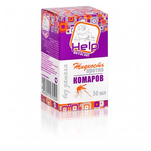 Жидкость от комаров Help, без запаха, 30 ночей фото
