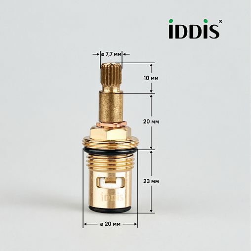 Кран-букса 1/2" IDDIS 998CR532SM, керамическая, M18 x 1,5 фото