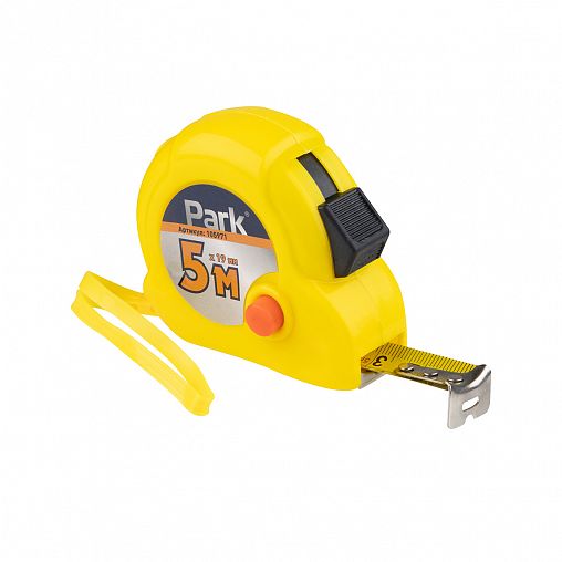 Рулетка Park, с двумя фиксаторами, 5 м x 19 мм фото