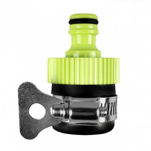 Адаптер с наружной резьбой для шлангов Feona, с хомутом для труб 16 - 21 мм фото