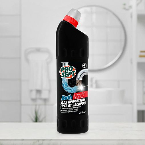 Средство для чистки труб от засоров Prosept Bath Prof, концентрат, 750 мл фото