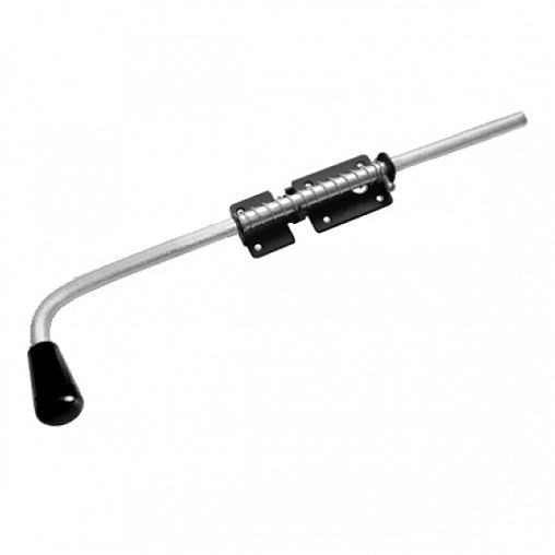 Засов с пружиной Домарт ЗСП-500 мод.2, черный фото