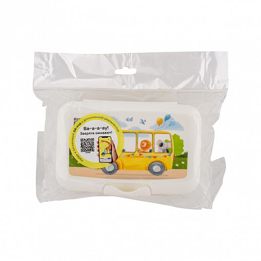 Ланч-бокс Lalababy Play with Me Busy Animals, 0,7 л, белый фото