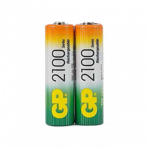 Аккумулятор GP Rechargeable 210AAHC-2DECRC2, типоразмер АА, 2100 мАч, 1,2 В, 2 шт фото