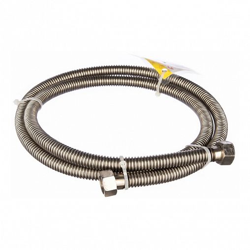 Сильфонная подводка для газа из нержавеющей стали Elka 1/2", 250 см, гайка-гайка фото