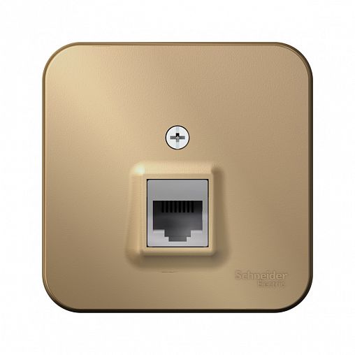 Розетка компьютерная RJ45 Systeme (Schneider) Electric Blanca BLNIA045004, накладная, титан фото