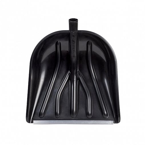 Лопата для уборки снега без черенка Cycle Купец Standart, с металлической планкой, 410 x 460 мм фото