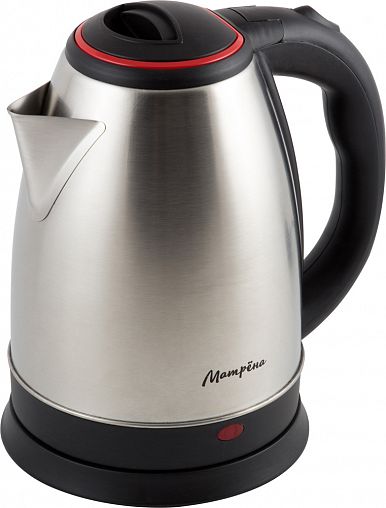 Чайник электрический Матрена MA-001, 1,8 л, металл, крышка красная фото