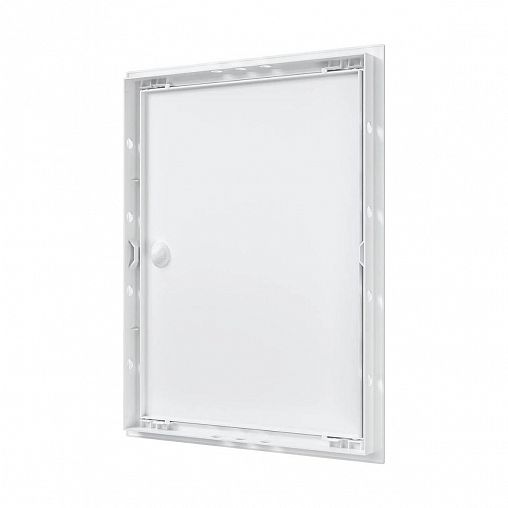 Люк-дверца ревизионная Evecs Л3040Р, ABS-пластик, с ручкой, с фланцем 296 x 396 мм, 318 x 418 мм фото