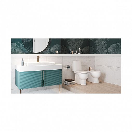 Унитаз напольный ободковый Sanita Luxe Fest Comfort, 63 x 34,5 x 81,5 см, белый фото