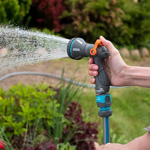 Пистолет-распылитель для полива Plantic by Fiskars light multi, регулируемый, 8 режимов фото