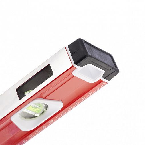 Уровень магнитный алюминиевый Matrix, фрезерованный, 3 глазка (1 зеркальный), 1000 мм фото