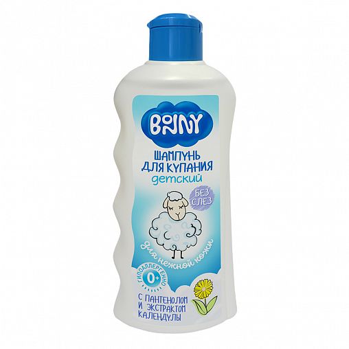 Детский шампунь Bonny, с пантенолом и экстрактом календулы, 250 мл фото