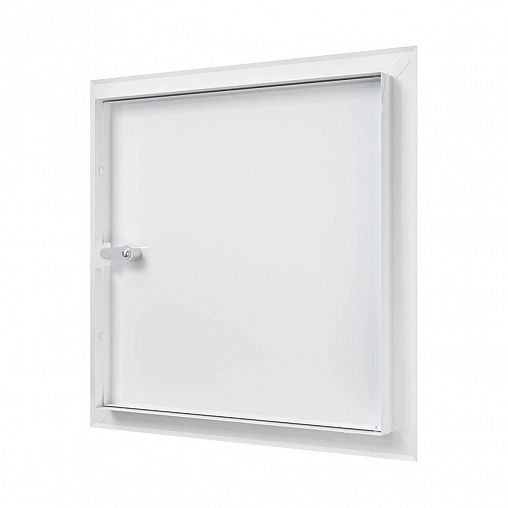 Люк-дверца ревизионная Evecs ЛТ4040МЗп, стальная с замком, с фланцем 400 x 400 мм, 460 x 460 мм фото