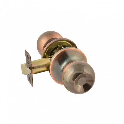 Защелка межкомнатная Нора-М ISPARUS ЗШ-05, без запирания, старая медь фото