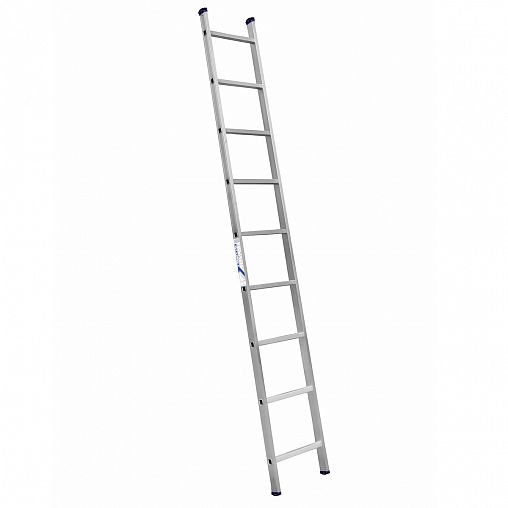 Лестница приставная односекционная Alumet H1 5109, алюминиевая, 9 ступеней, 2,53 м фото