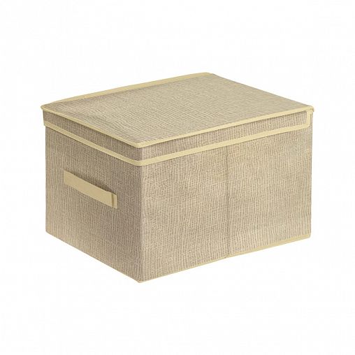 Короб для хранения Leonord, 30 x 40 x 25 см, бежевый фото