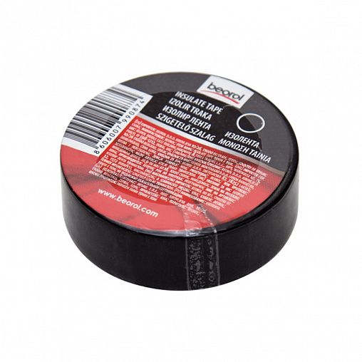 Изолента ПВХ Beorol, 19 мм x 10 м, черная фото