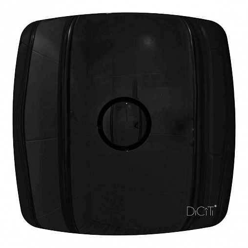 Вентилятор осевой вытяжной DiCiTi Rio 5C Obsidian D125, с обратным клапаном фото