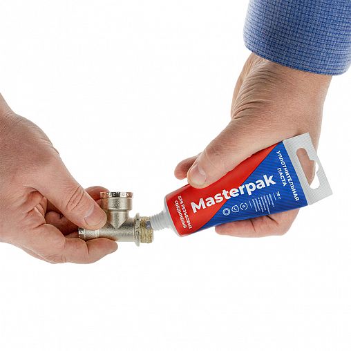 Паста уплотнительная универсальная Masterpak, для резьбовых соединений, 70 г, туба фото