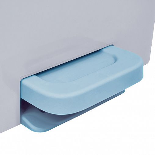 Контейнер для мусора Spin&Clean Step, с педалью и внутренним ведром, 15 л, небесный фото