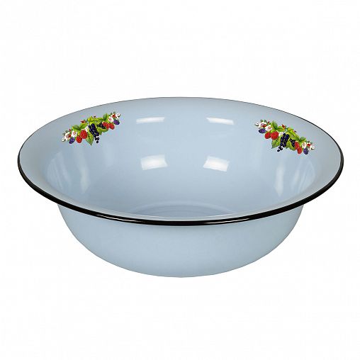 Таз эмалированный СтальЭмаль, 12 л, с декором фото