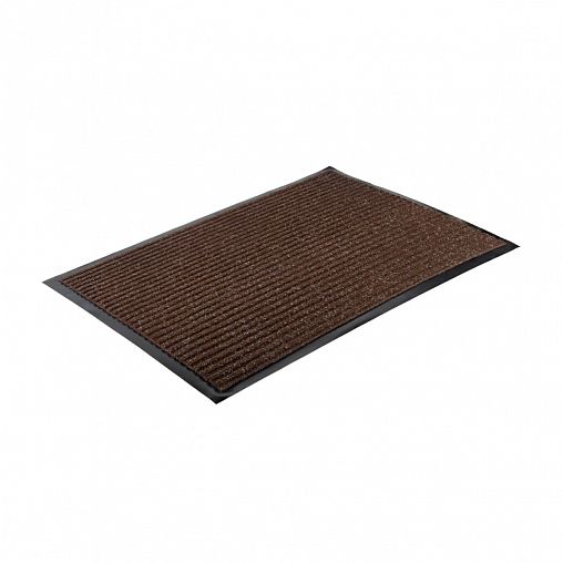 Коврик придверный SunStep Ребристый, влаговпитывающий, 50 x 80 см, коричневый фото