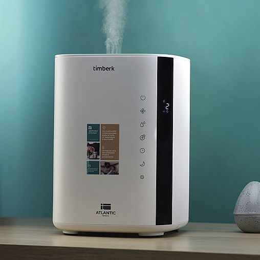 Увлажнитель воздуха Timberk Atlantic T-HU3.5-A14E-W, 3,5 л, распыление до 350 мл/час фото