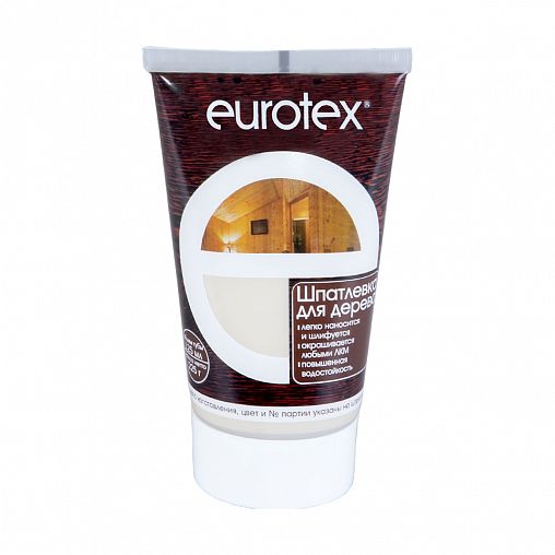 Шпатлевка для дерева Eurotex, акриловая, 0,225 кг, орех фото