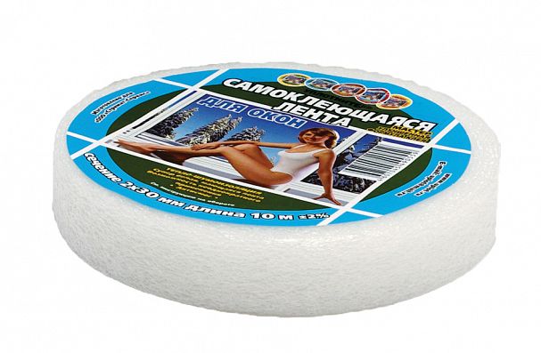 Лента самоклеящаяся для окон Мастер, 30 x 2 мм, 10 м фото