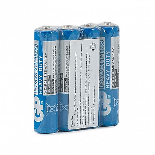 Батарейка GP Powerplus 24CEBRA-2S4, типоразмер ААА, 4 шт фото