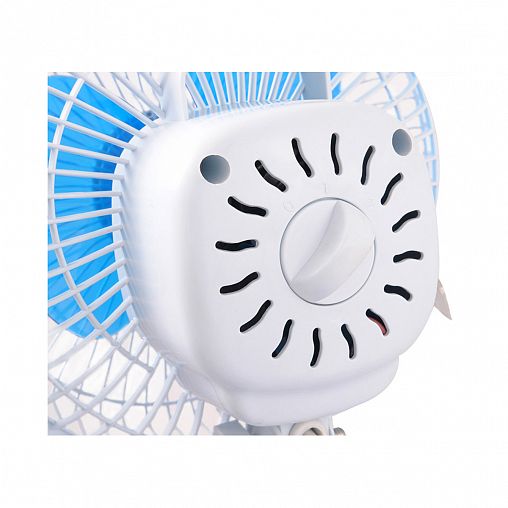 Вентилятор настольный Energy EN-0601, с прищепкой, 15 Вт, 2 скорости, белый фото