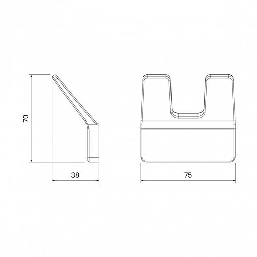 Крючок IDDIS Slide SLISC20i41, хром фото