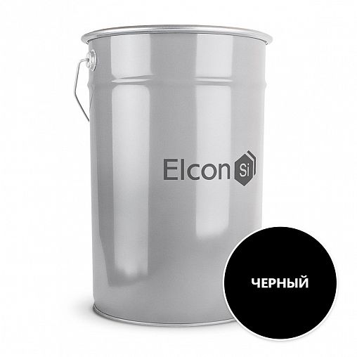 Грунт-эмаль антикоррозионная Elcon ХВ-0278, 25 кг, RAL 9005, черная фото