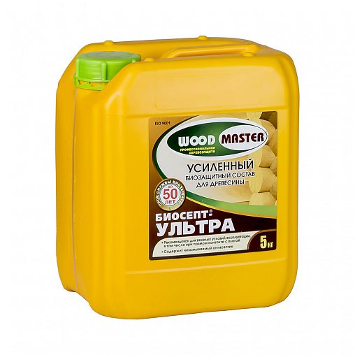 Антисептик для дерева Woodmaster Биосепт-ультра, 5 кг фото Антисептик для дерева Woodmaster Биосепт-ультра, 5 кг фото