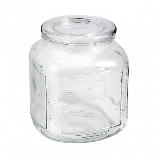 Банка для сыпучих продуктов Mallony Aria, стеклянная, с крышкой, 2 л фото