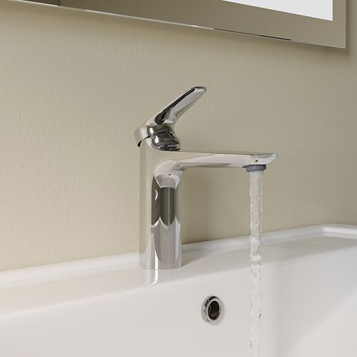 Смеситель для раковины с коротким изливом IDDIS Zodiac X, хром фото