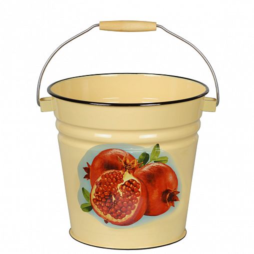 Ведро СтальЭмаль эмалированное декорированное 12 л фото