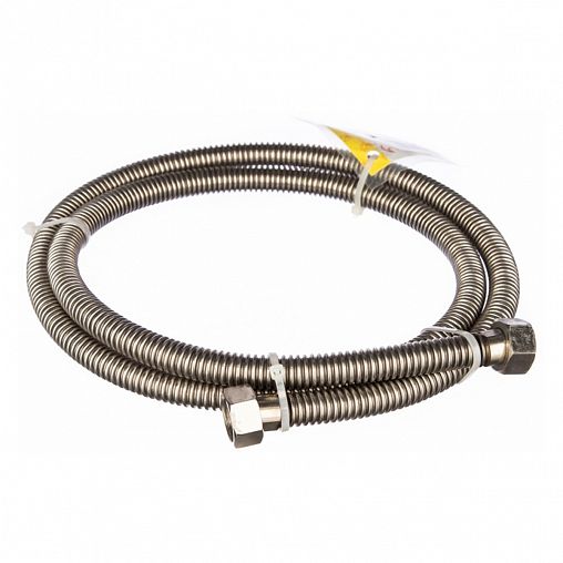 Сильфонная подводка для газа из нержавеющей стали Elka 1/2", 300 см, гайка-гайка фото