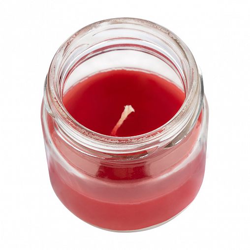 Свеча в банке Волшебная страна Вишнёвый сад, красная фото