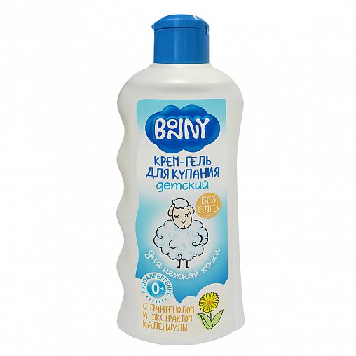 Детский крем-гель для купания Bonny, с пантенолом и экстрактом календулы, 250 мл фото
