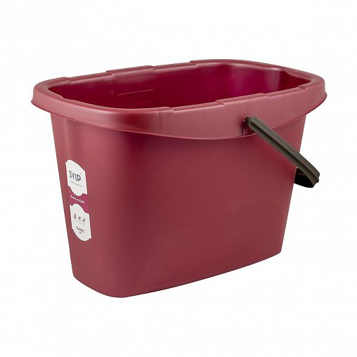 Ведро Spin&Clean Step, прямоугольное, 13 л, бордо фото