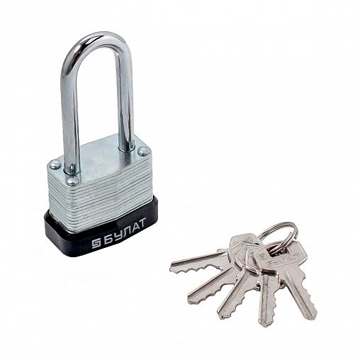 Замок навесной Булат ВС 0130-01, d 5 мм, 5 ключей фото