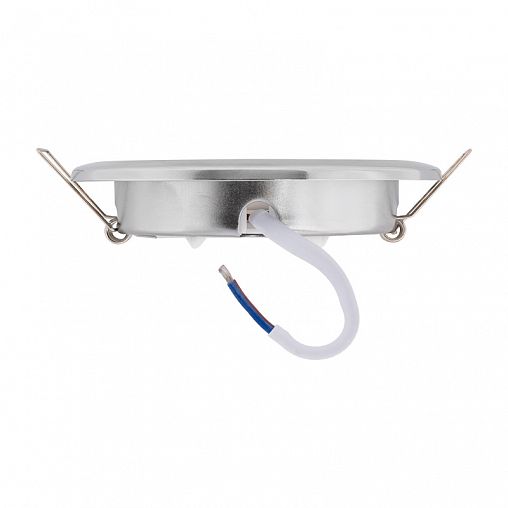 Светильник встраиваемый Rexant GX53, под лампу, с термостойким пластиковым кольцом, хром фото