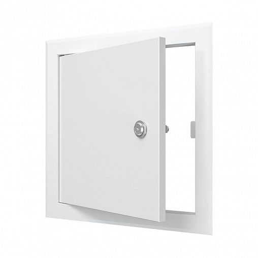Люк-дверца ревизионная Evecs ЛТ3030МЗп, стальная с замком, с фланцем 300 x 300 мм, 360 x 360 мм фото