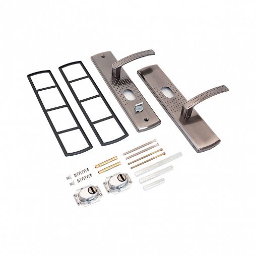 Ручка дверная на планке Стандарт РН-СТ222-L, левая, матовый никель фото