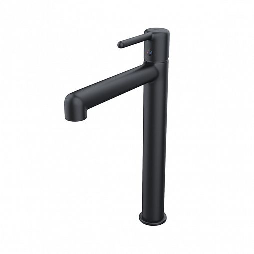 Смеситель для раковины IDDIS Aiger, черный матовый фото