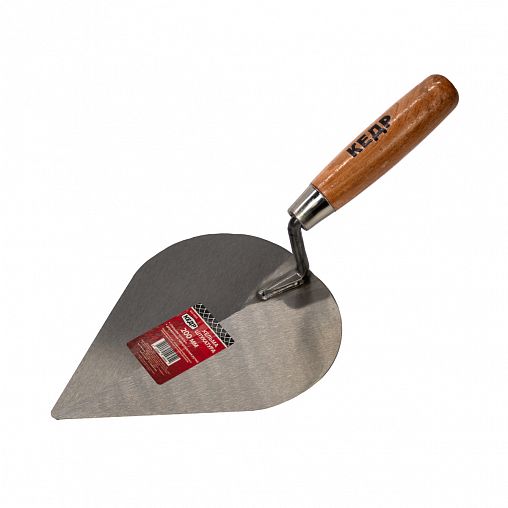 Кельма штукатура Кедр, стальная, деревянная ручка, 200 мм фото