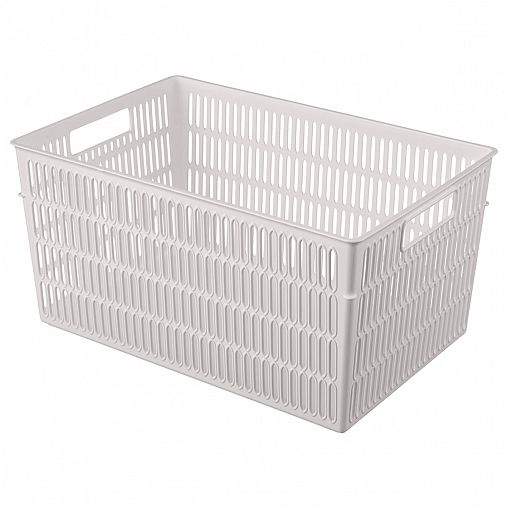 Корзина для хранения Бытпласт Simplify, 27,4 x 18,4 x 13,8 см, светло-бежевая фото